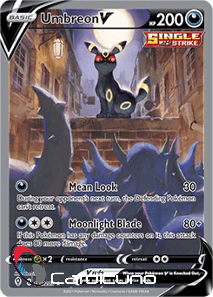 Umbreon Cardicuno Umbreon V 189/203 Full Art Alternate Art Evolving